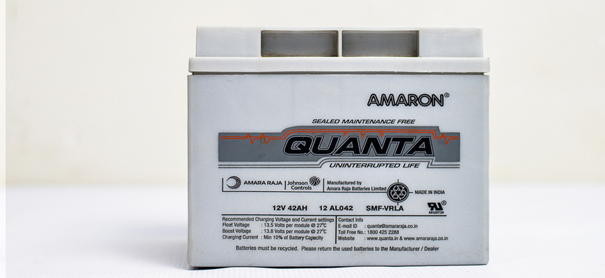 42 AH Amaron Quanta FTA Batteries